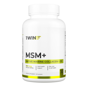 1WIN / MSM+, Метилсульфонилметан+, 60 капсул