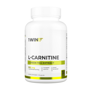 1WIN /  L-карнитин + зеленый чай, 90 капсул