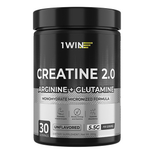1WIN / Креатин моногидрат + глютамин + аргинин. Вкус Нейтральный, 200г, 30 порций