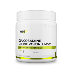 1WIN / Глюкозамин + Хондроитин + MSM, 180 капсул