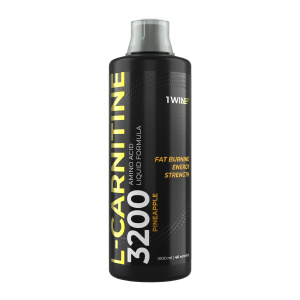 1WIN / Напиток безалкогольный негазированный L-КАРНИТИН (L-CARNITINE) со вкусом Ананас, 1000 мл