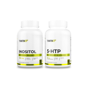 1WIN / Набор витаминов. Инозитол 90 капсул + 5HTP с магнием и витаминами группы В 60 капсул