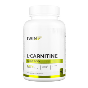 1WIN / L-карнитин / L-carnitine / Похудение /Сушка/ Жиросжигатель, 90 капсул