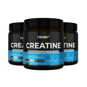 1WIN / Креатин в капсулах  240 капсул. Набор из 3-х банок. 