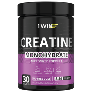 1WIN / Креатин моногидрат   Вкус Бабл Гам 30 порций, 200г