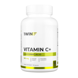 1WIN / Комплексная пищевая добавка Витамин С в капсулах, 500 мг. 100 капсул