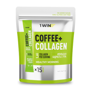 1WIN / Кофе с коллагеном , 8г, 15 стиков