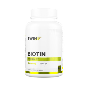 1WIN  / Биотин, 5000 мкг, 60 капсул