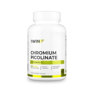 1WIN / Пиколинат хрома с витамином С, 60 капсул
