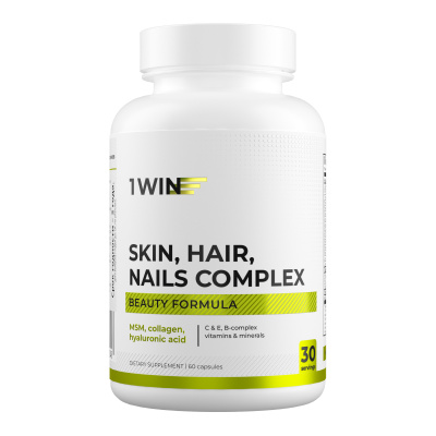 1WIN / Комплекс витаминов Кожа Волосы Ногти, 60 капсул