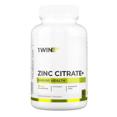 1WIN / Цинк цитрат, 180 капсул