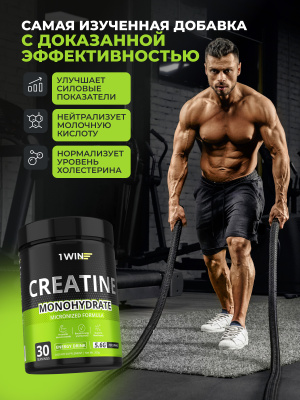 1WIN / Креатин моногидрат  Вкус Энергетик 30 порций, 200г