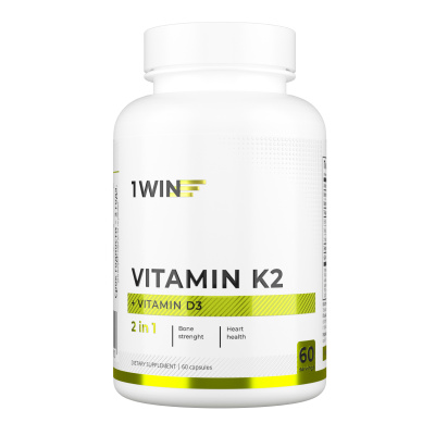 1WIN / Витамин К2 и Витамин Д3 / K2&D3 Дабл эффект