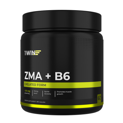 1WIN / ZMA (хелатная форма) с витамином В6, 180 капсул