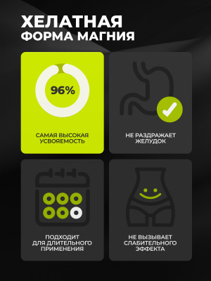 1WIN / Магний бисглицинат+В6, 240 капсул