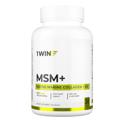 1WIN / MSM+, Метилсульфонилметан+, 60 капсул
