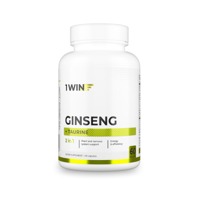 1WIN / Женьшень + таурин, 60 капсул