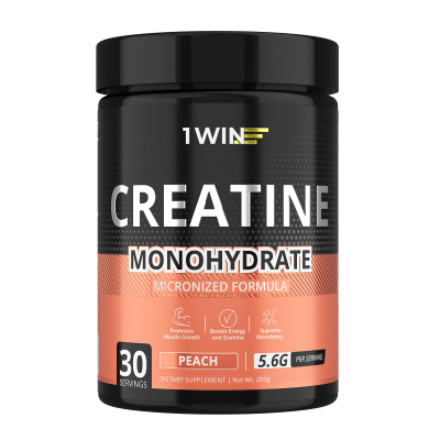 1WIN / Creatine Monohydrate, Креатин моногидрат, Вкус Персик, 30 порций
