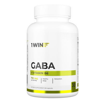 1WIN / GABA+В6, 60 капсул