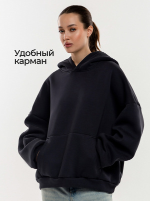 1WIN / Худи теплое Цвет графит, размер S-2XL