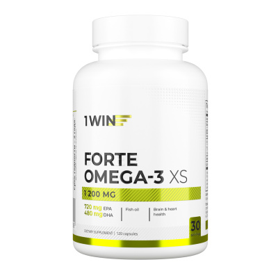 1WIN / Omega-3 форте XS 1200 мг, 120 капсул