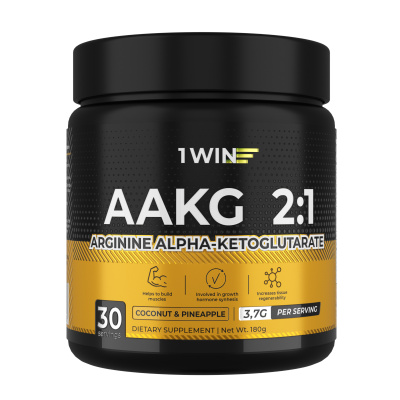 1WIN / Аминокислоты AAKG 2:1, вкус кокос-ананас, 30 порций