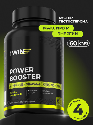 1WIN / Power booster, бустер для мужчин, 60 капсул
