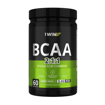 1WIN / BCAA 2:1:1  Вкус Энергетик,  360 гр, 60 порций 